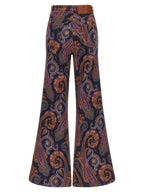 Etro Multicolor Cotton Flared Jeans