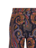Etro Multicolor Cotton Flared Jeans