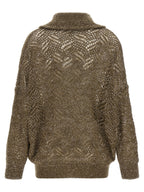 Brunello Cucinelli Brown Polyamide Cardigan