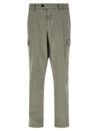 Brunello Cucinelli Bicolor Cotton Cargo Pants