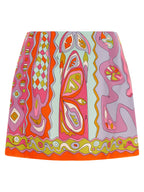 Emilio Pucci Multicolor Silk Long Skirt