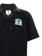 Casablanca Black Cotton Polo Shirt