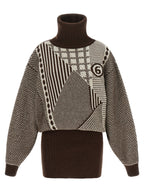 MM6 Maison Margiela Brown Wool Short Dress