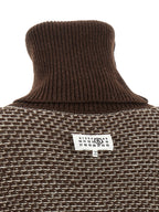 MM6 Maison Margiela Brown Wool Short Dress