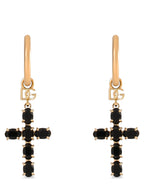 Dolce & Gabbana Black Brass Earrings