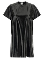 Courrèges Black Viscose Short Dress