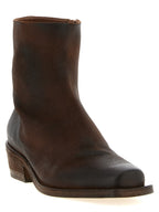 Marsell Brown Calfskin Ankle Boots