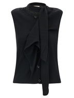 Lemaire Black Wool Sleeveless Jacket