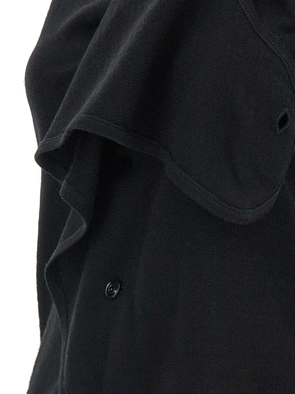 Lemaire Black Wool Sleeveless Jacket
