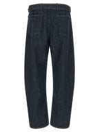 Lemaire Blue Cotton Tapered Jeans