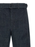 Lemaire Blue Cotton Tapered Jeans