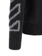 Off-White Gray Wool Cardigan