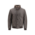MooRER Brown Leather Full-Length Jacket