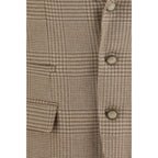 Brunello Cucinelli Beige Cotton Blazer