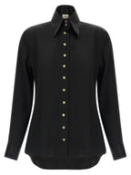 Khaite Black Acetate Blouse