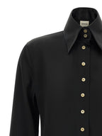 Khaite Black Acetate Blouse