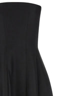 Khaite Black Wool Long Dress