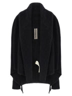 Rick Owens Black Marabou Cardigan