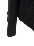 Rick Owens Black Marabou Cardigan