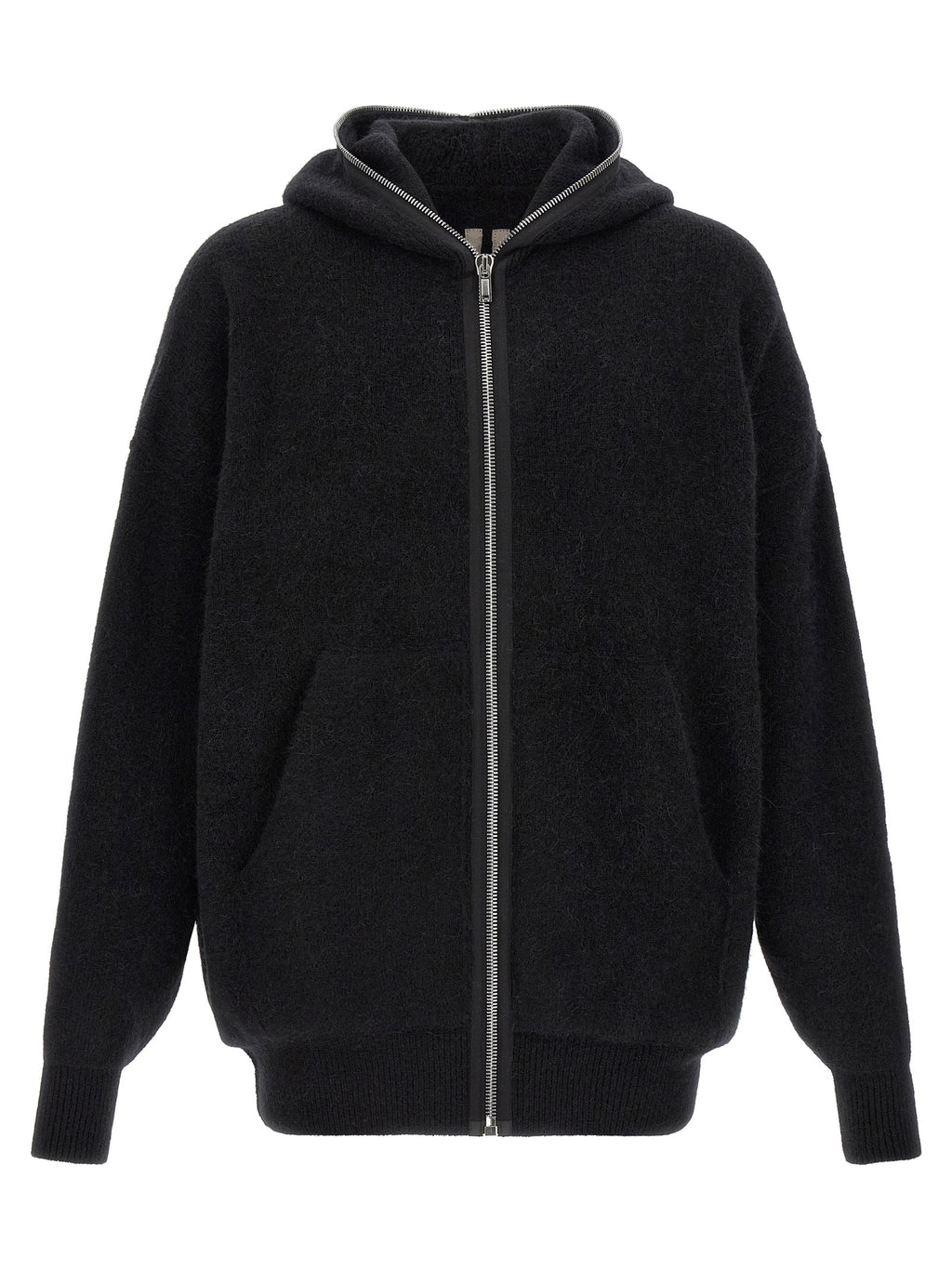 Rick Owens Black Marabou Sweatshirt