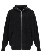 Rick Owens Black Marabou Sweatshirt