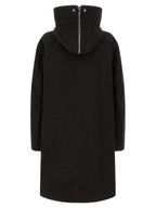 Rick Owens Black Cotton Parka