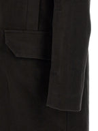 Rick Owens Black Cotton Parka