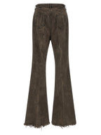 Rick Owens Gray Cotton Bootcut Jeans