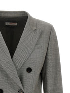 Alberto Biani Gray Wool Blazer