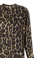 Alberto Biani Brown Silk Long Dress