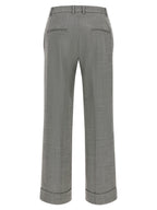 Alberto Biani Gray Wool Flared Pants
