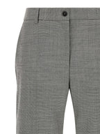 Alberto Biani Gray Wool Flared Pants