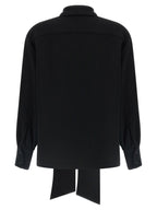 Alberto Biani Black Triacetate Blouse