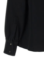 Alberto Biani Black Triacetate Blouse