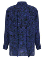 Gianluca Capannolo Blue Silk Blouse