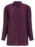 Gianluca Capannolo Purple Silk Blouse