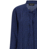 Gianluca Capannolo Blue Silk Blouse