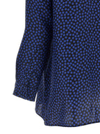 Gianluca Capannolo Blue Silk Blouse