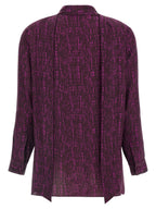 Gianluca Capannolo Purple Silk Blouse
