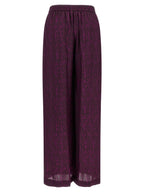 Gianluca Capannolo Purple Viscose Casual Pants