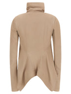 Rick Owens Beige Lamb Leather Leather Jacket