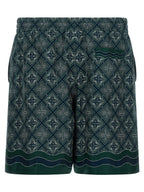 Casablanca Multicolor Silk Bermuda Shorts