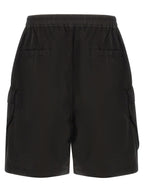 DRKSHDW Black Cotton Bermuda Shorts