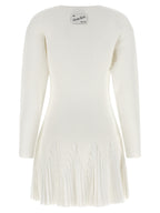 Elisabetta Franchi White Viscose Short Dress
