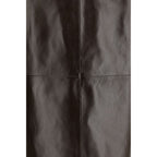 Arma Brown Leather Long Skirt