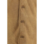 Salvatore Santoro Brown Leather Full-Length Jacket