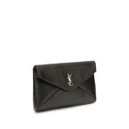 Saint Laurent Black Lamb Ovis Aries Aries Wallet