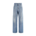 Ermanno Scervino Blue Cotton Relaxed Fit Jeans