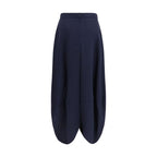 Giorgio Armani Blue Silk Long Skirt