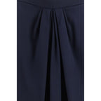 Giorgio Armani Blue Silk Long Skirt